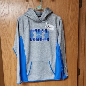 Under Armour Gray and Blue Hoodie womens M number 5382